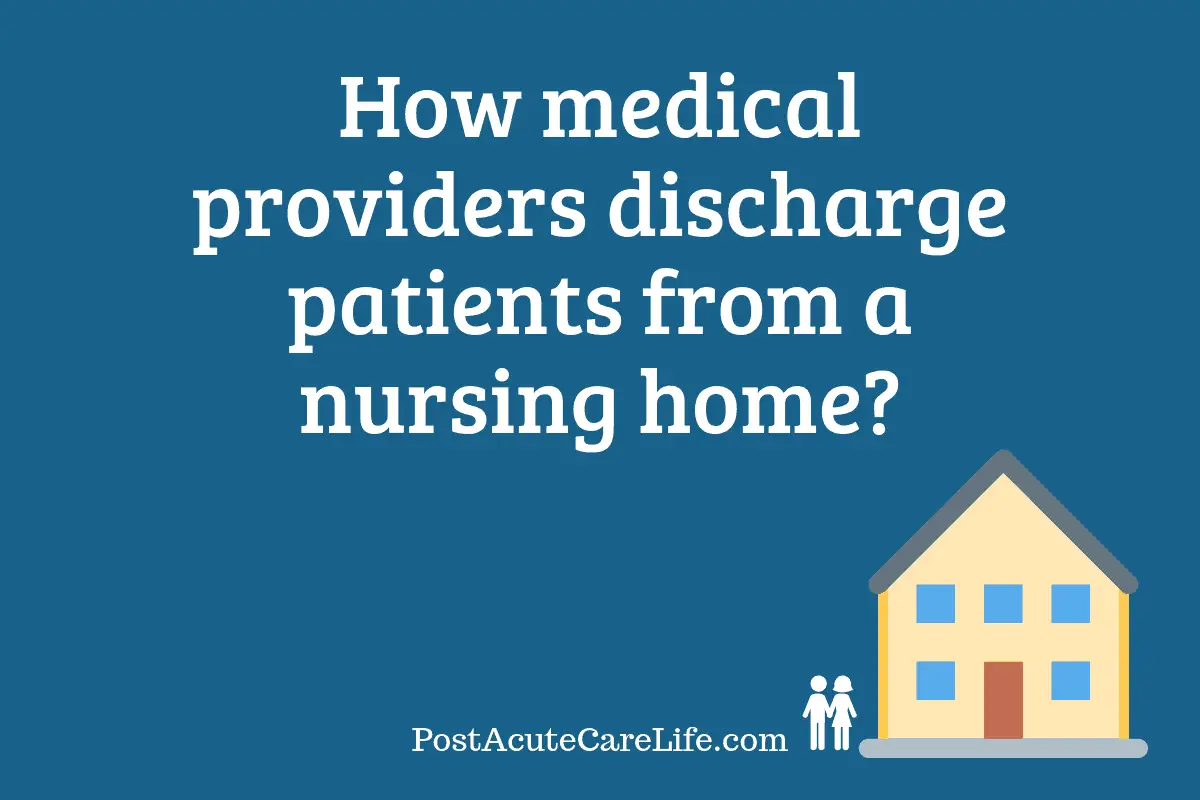 discharge patient from nursing home image